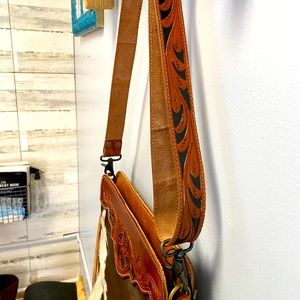 Leather and cowhide Myra bag